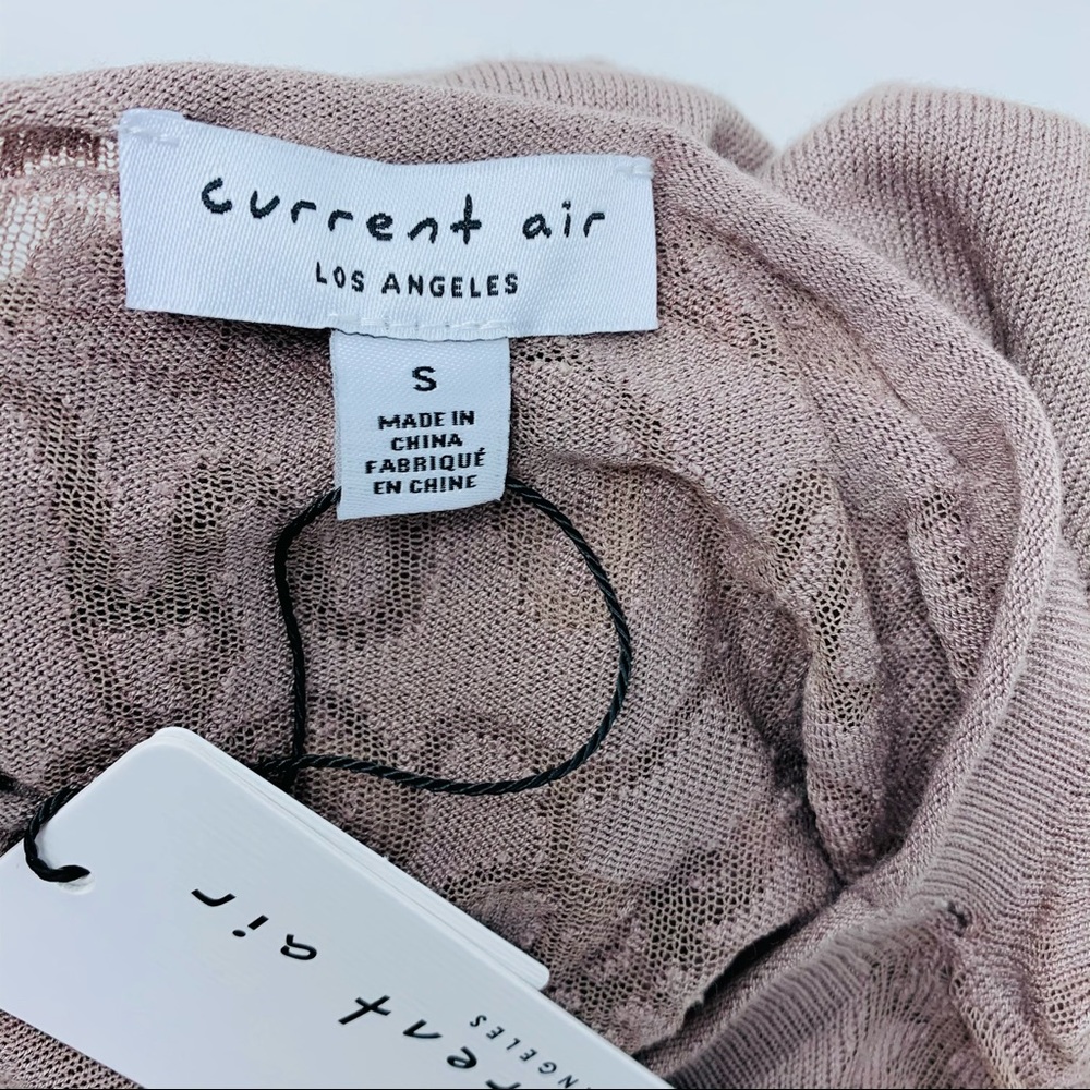 NEW Current Air Mesh Panel Long Sleeve Top - Picture 10 of 11